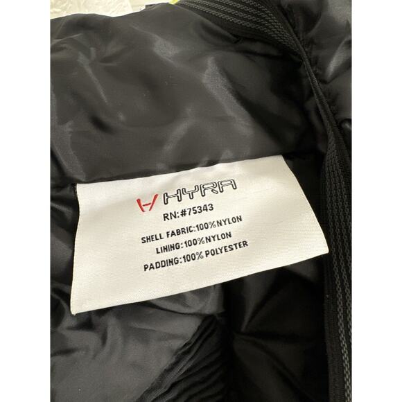 hyra jacket Ski Snow Women’s xL Black White Lime Green Accent Coat - Picture 6 of 7